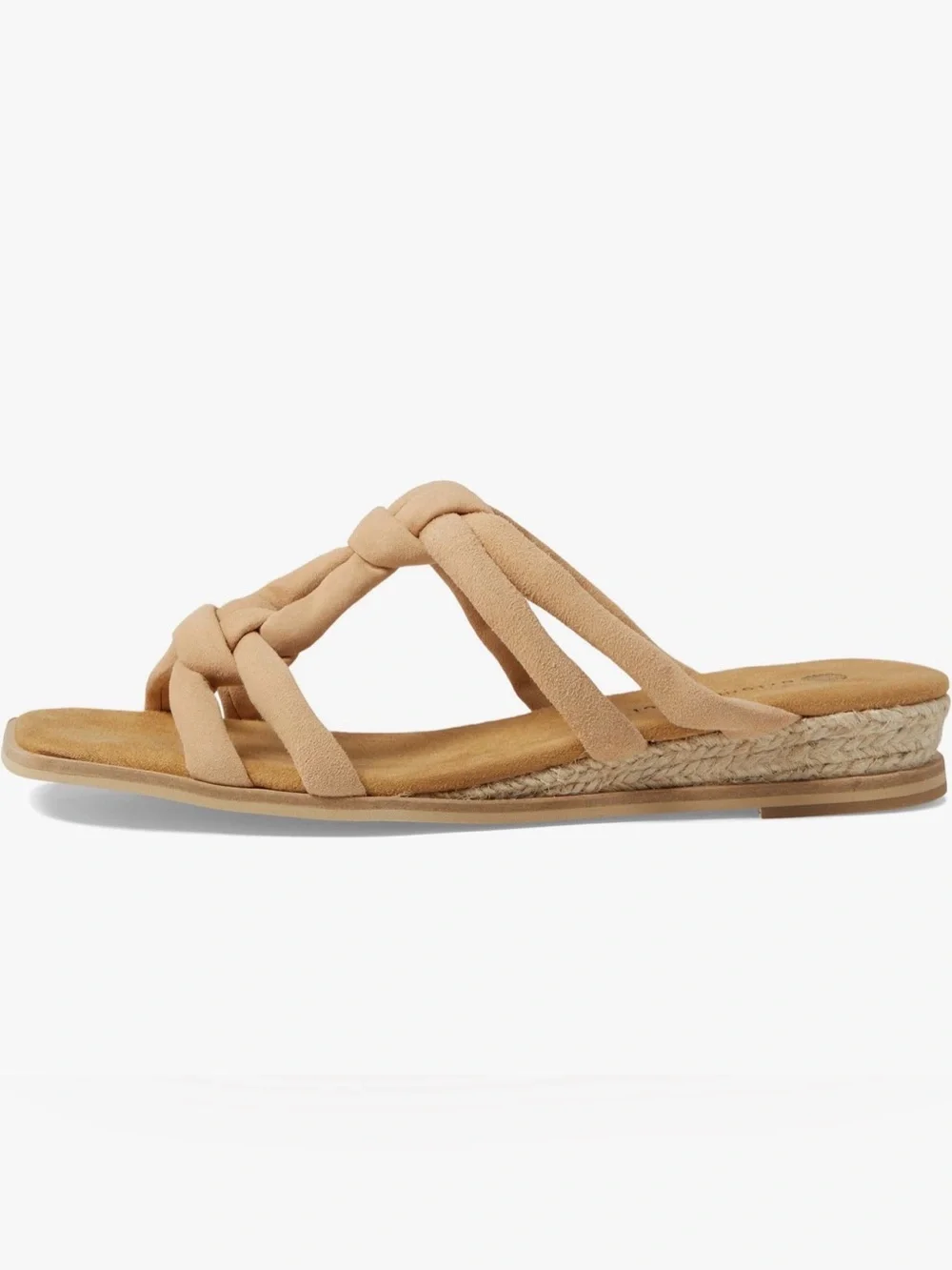 Eric Michael Braided Hope Slide Sandals in Beige size 7